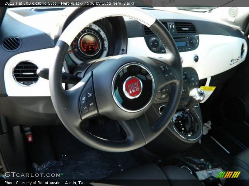 Dashboard of 2012 500 c cabrio Gucci