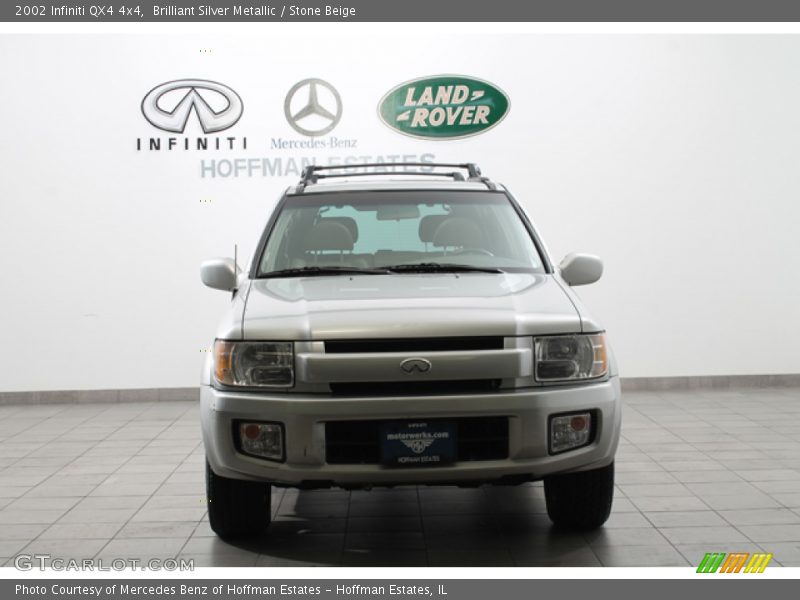 Brilliant Silver Metallic / Stone Beige 2002 Infiniti QX4 4x4