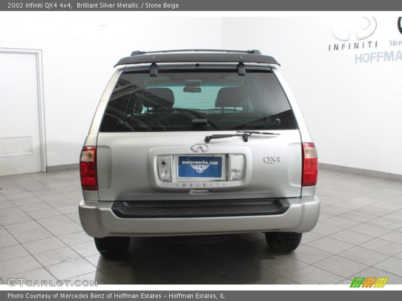 Brilliant Silver Metallic / Stone Beige 2002 Infiniti QX4 4x4