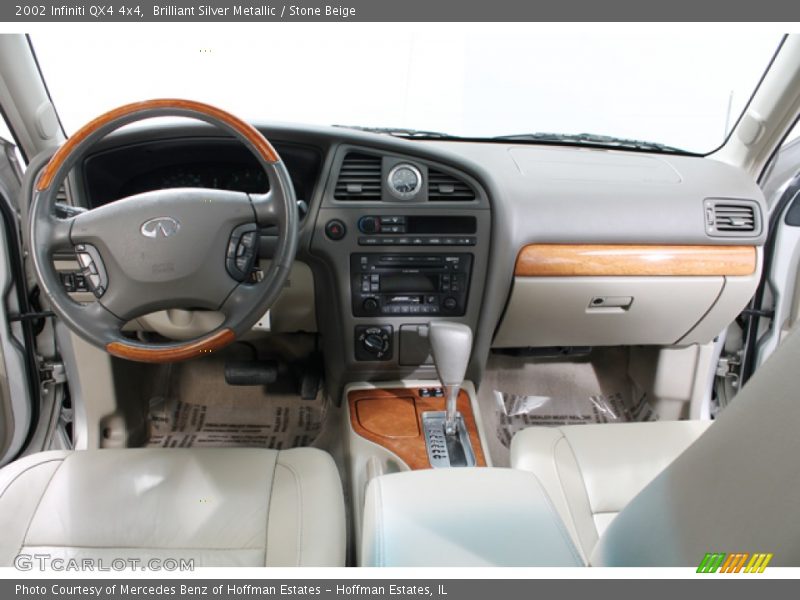 Brilliant Silver Metallic / Stone Beige 2002 Infiniti QX4 4x4