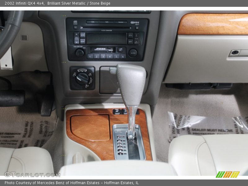 Brilliant Silver Metallic / Stone Beige 2002 Infiniti QX4 4x4
