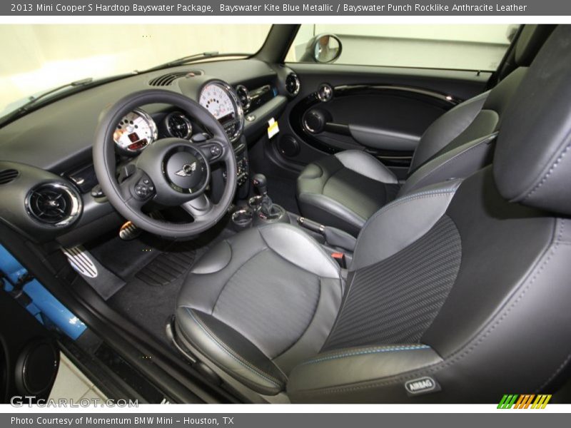 Bayswater Punch Rocklike Anthracite Leather Interior - 2013 Cooper S Hardtop Bayswater Package 