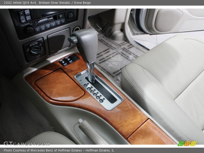 Brilliant Silver Metallic / Stone Beige 2002 Infiniti QX4 4x4