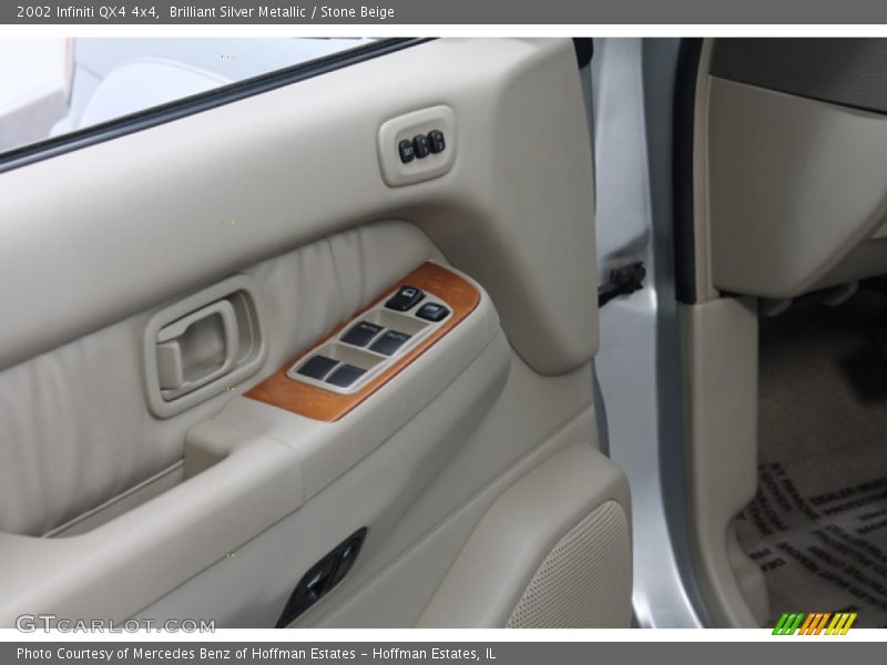 Brilliant Silver Metallic / Stone Beige 2002 Infiniti QX4 4x4