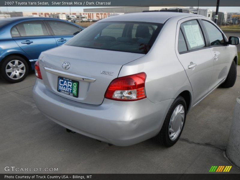 Silver Streak Mica / Dark Charcoal 2007 Toyota Yaris Sedan