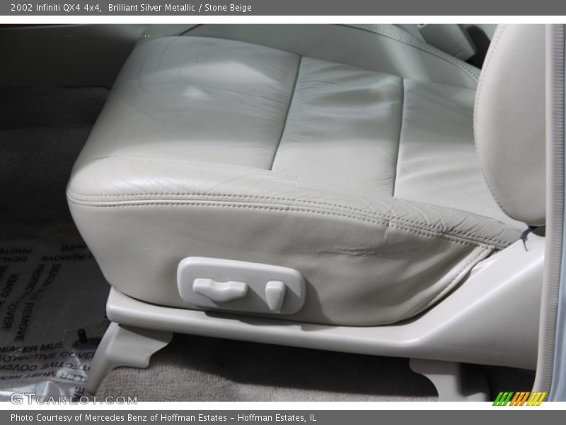 Brilliant Silver Metallic / Stone Beige 2002 Infiniti QX4 4x4
