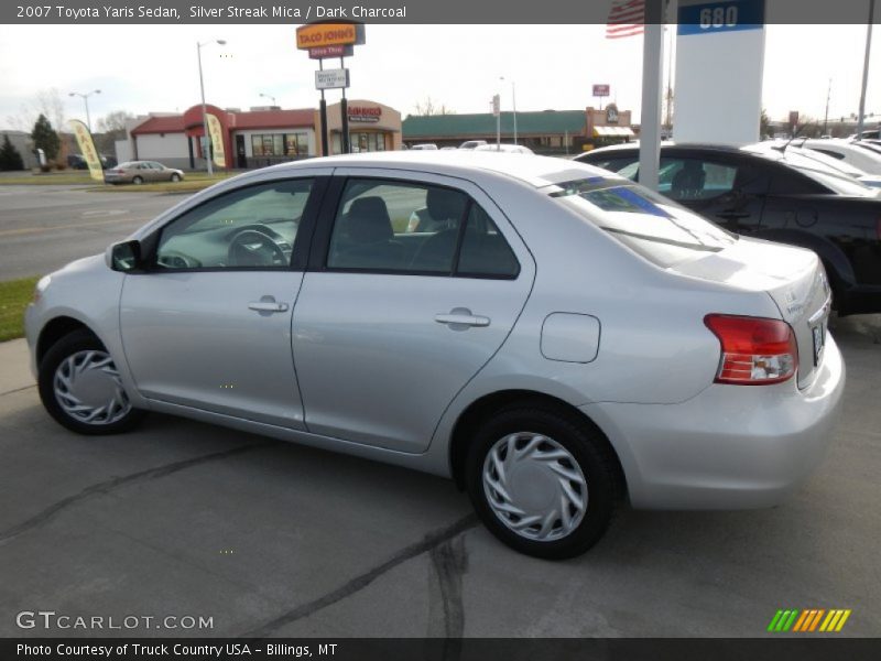 Silver Streak Mica / Dark Charcoal 2007 Toyota Yaris Sedan