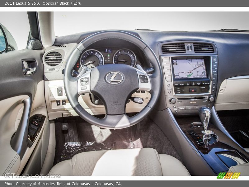 Obsidian Black / Ecru 2011 Lexus IS 350