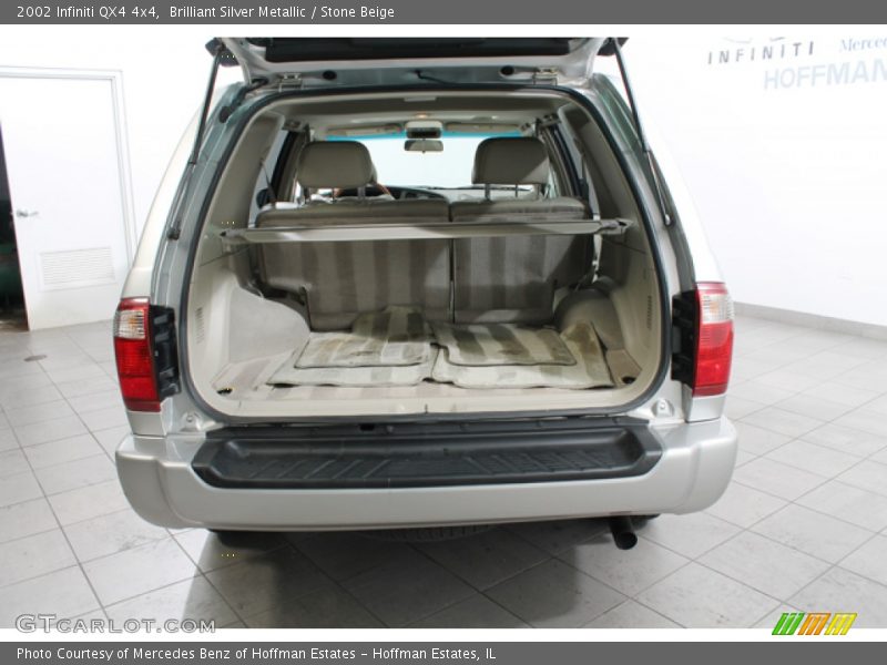 Brilliant Silver Metallic / Stone Beige 2002 Infiniti QX4 4x4