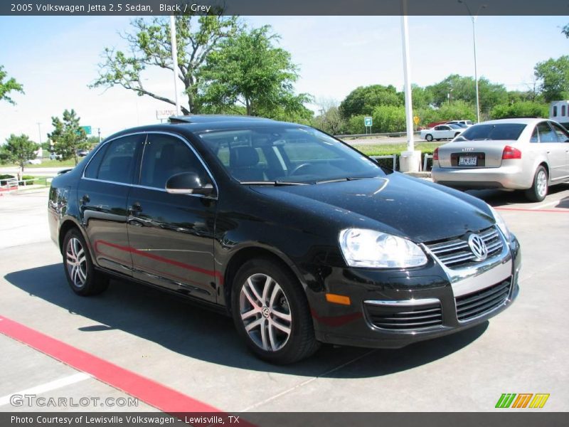 Black / Grey 2005 Volkswagen Jetta 2.5 Sedan
