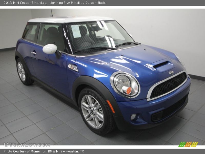 Lightning Blue Metallic / Carbon Black 2013 Mini Cooper S Hardtop