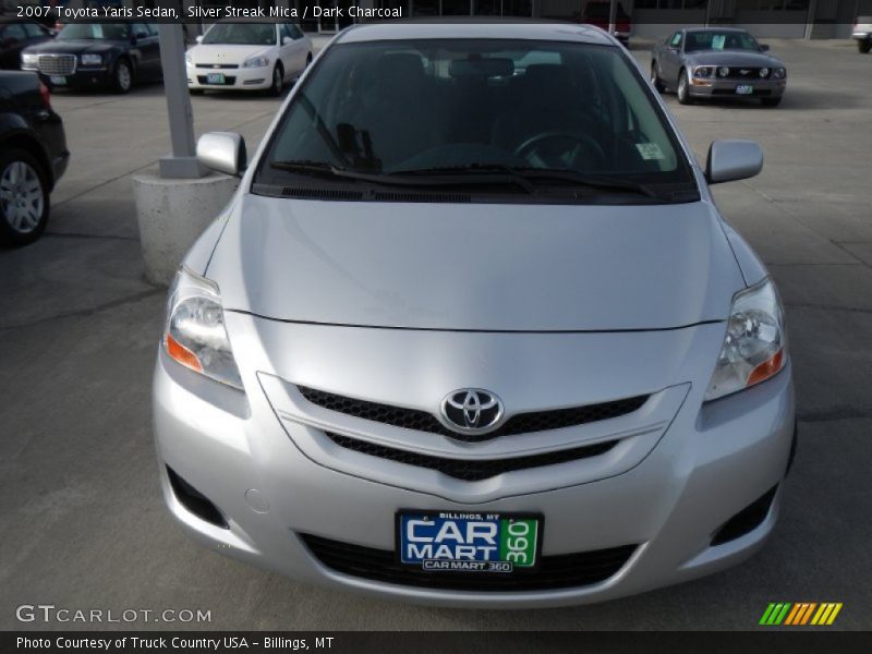 Silver Streak Mica / Dark Charcoal 2007 Toyota Yaris Sedan