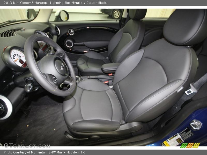 Lightning Blue Metallic / Carbon Black 2013 Mini Cooper S Hardtop