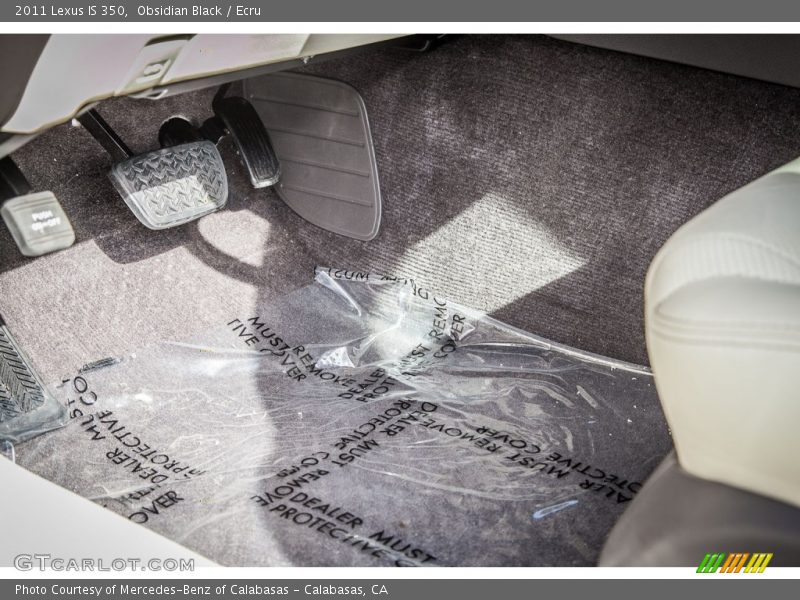 Obsidian Black / Ecru 2011 Lexus IS 350