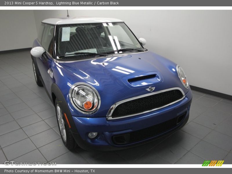 Lightning Blue Metallic / Carbon Black 2013 Mini Cooper S Hardtop