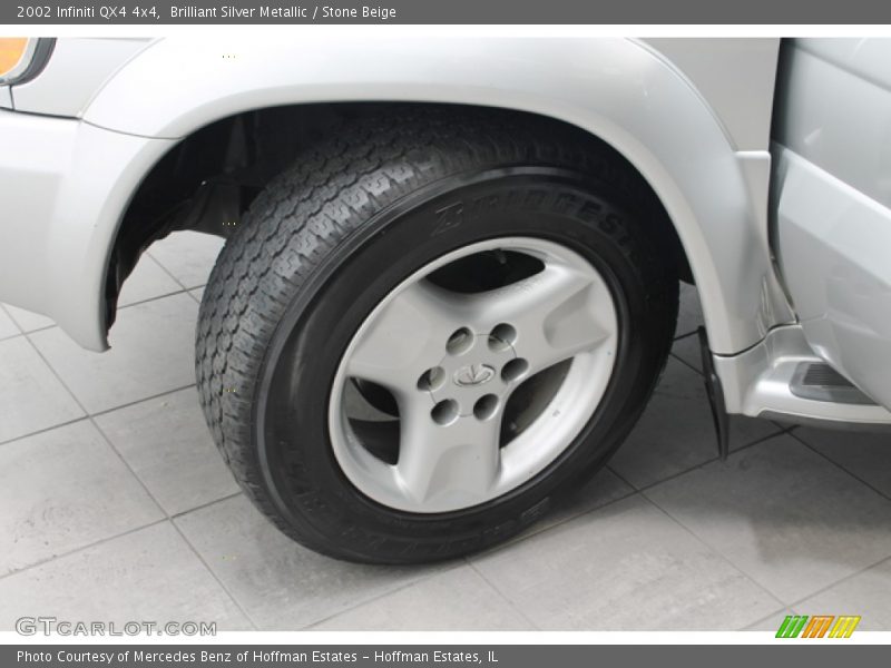 Brilliant Silver Metallic / Stone Beige 2002 Infiniti QX4 4x4