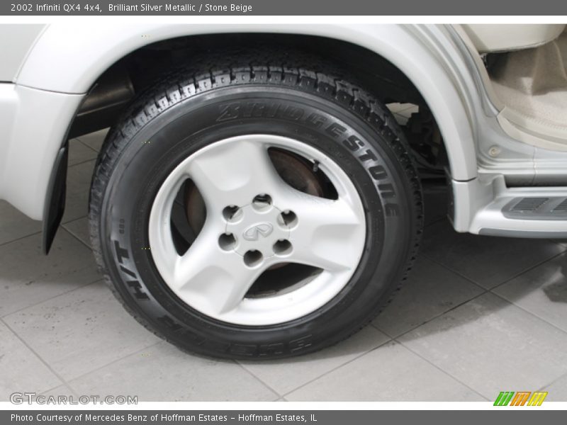 Brilliant Silver Metallic / Stone Beige 2002 Infiniti QX4 4x4