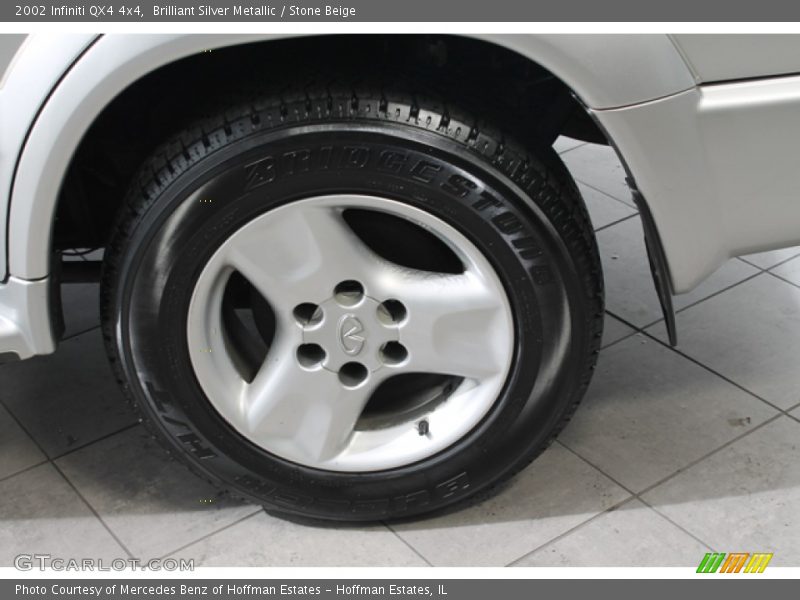 Brilliant Silver Metallic / Stone Beige 2002 Infiniti QX4 4x4