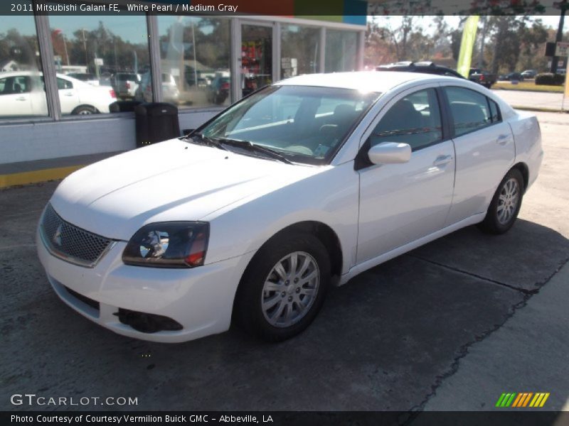 White Pearl / Medium Gray 2011 Mitsubishi Galant FE