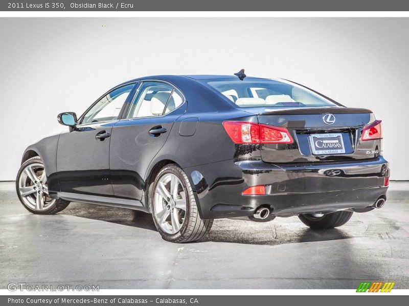Obsidian Black / Ecru 2011 Lexus IS 350