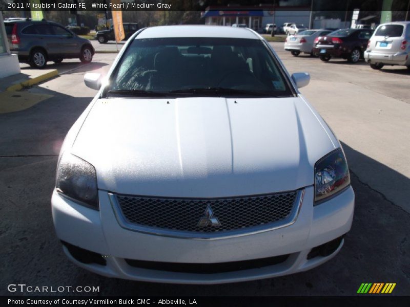 White Pearl / Medium Gray 2011 Mitsubishi Galant FE