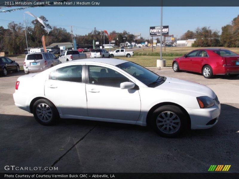 White Pearl / Medium Gray 2011 Mitsubishi Galant FE