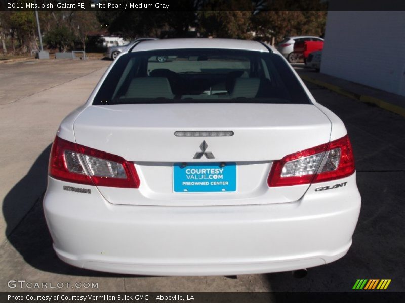 White Pearl / Medium Gray 2011 Mitsubishi Galant FE