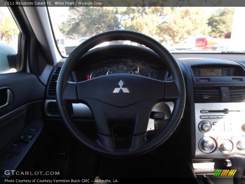 White Pearl / Medium Gray 2011 Mitsubishi Galant FE