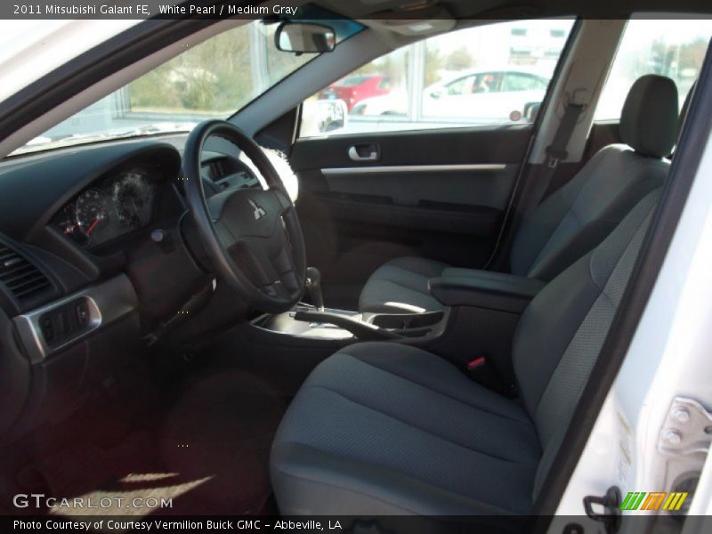 White Pearl / Medium Gray 2011 Mitsubishi Galant FE