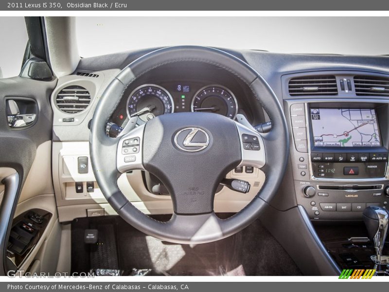 Obsidian Black / Ecru 2011 Lexus IS 350