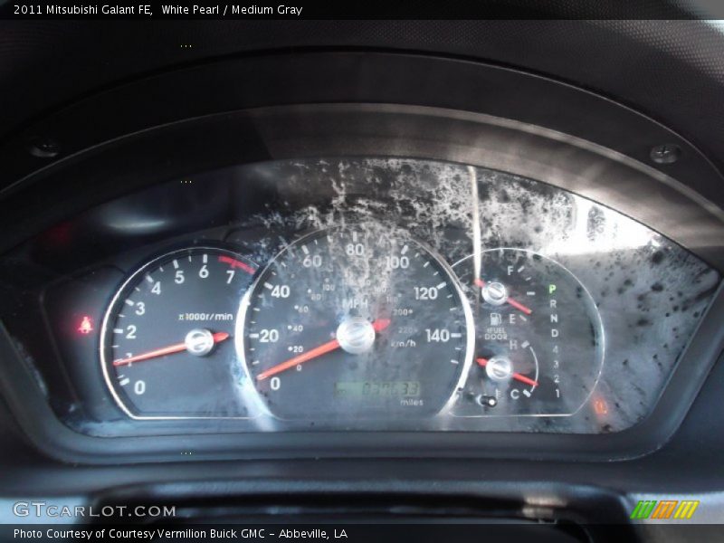 White Pearl / Medium Gray 2011 Mitsubishi Galant FE