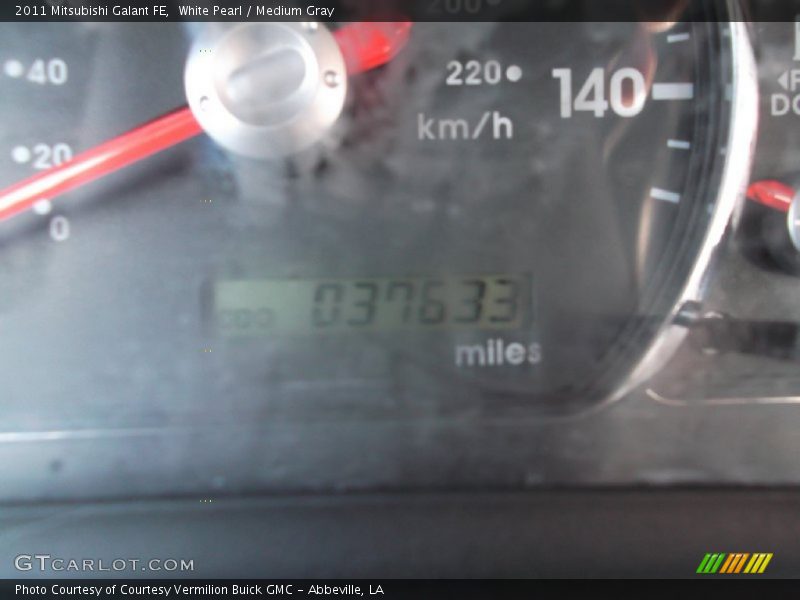 White Pearl / Medium Gray 2011 Mitsubishi Galant FE