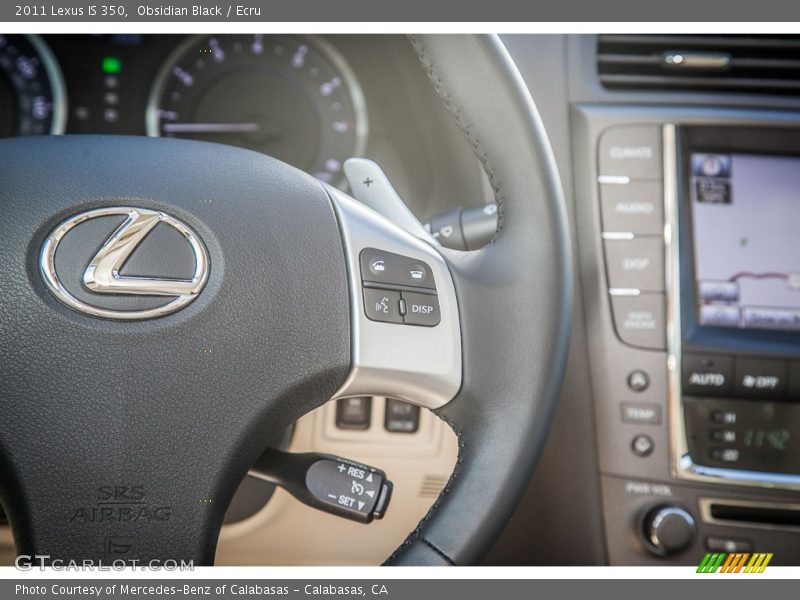 Obsidian Black / Ecru 2011 Lexus IS 350