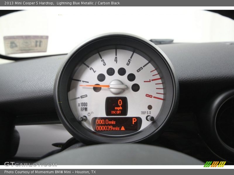 Lightning Blue Metallic / Carbon Black 2013 Mini Cooper S Hardtop