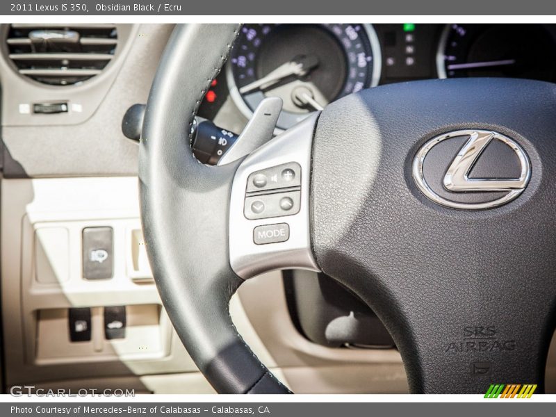 Obsidian Black / Ecru 2011 Lexus IS 350