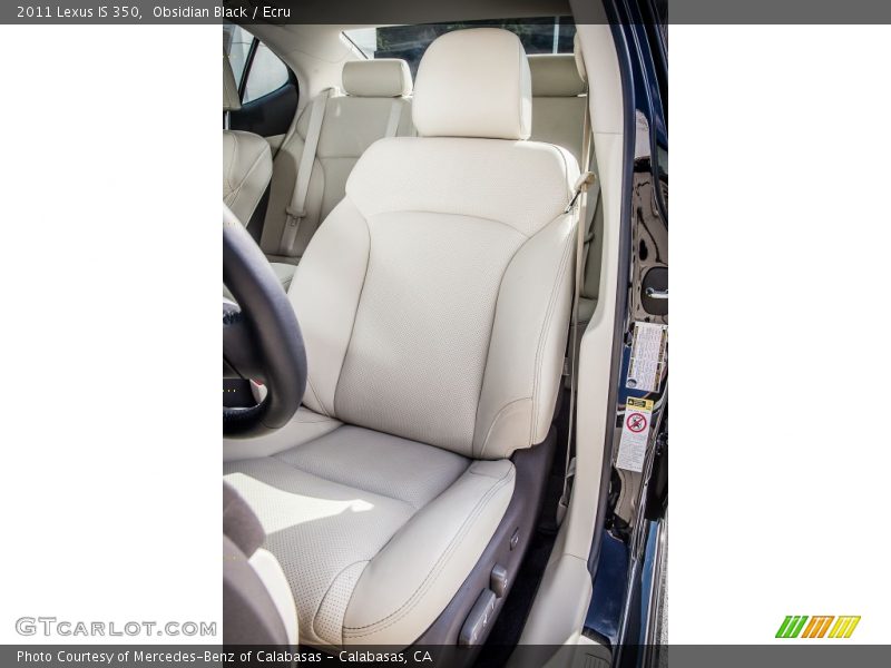 Obsidian Black / Ecru 2011 Lexus IS 350