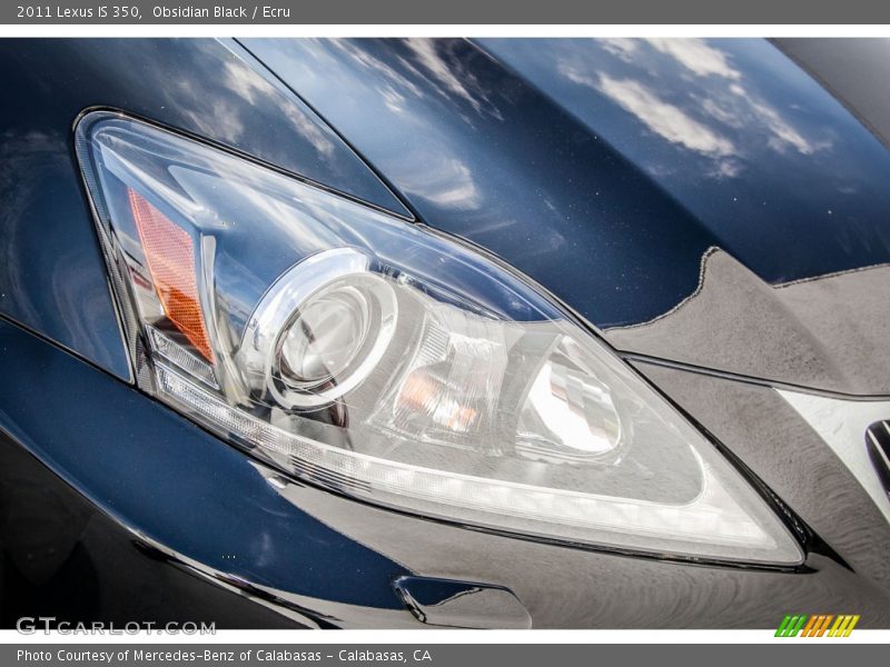 Obsidian Black / Ecru 2011 Lexus IS 350