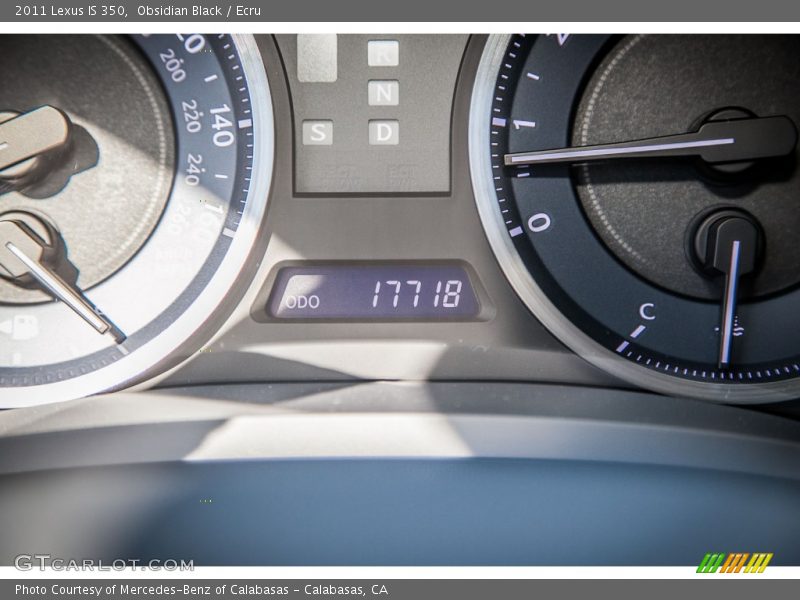 Obsidian Black / Ecru 2011 Lexus IS 350
