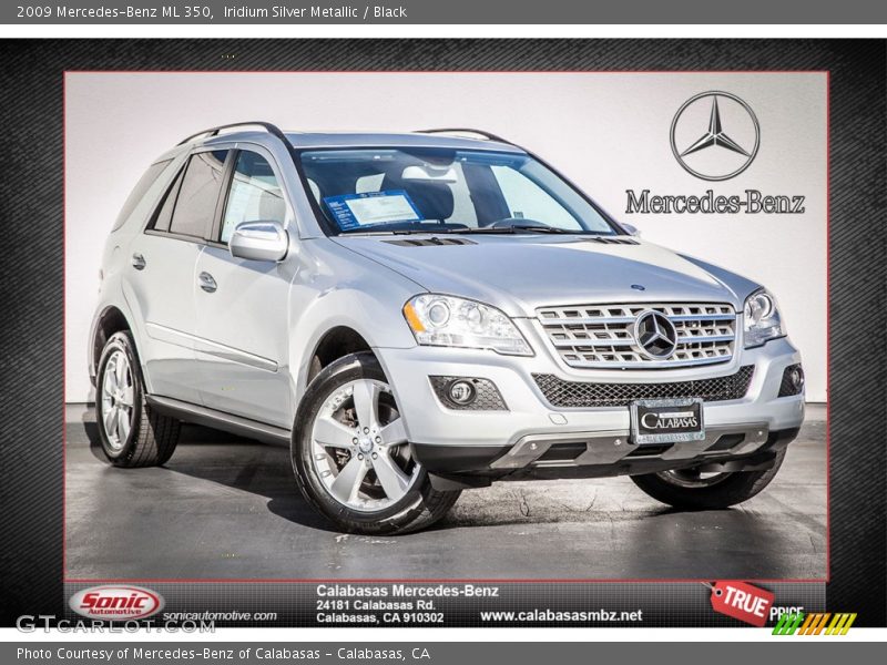 Iridium Silver Metallic / Black 2009 Mercedes-Benz ML 350