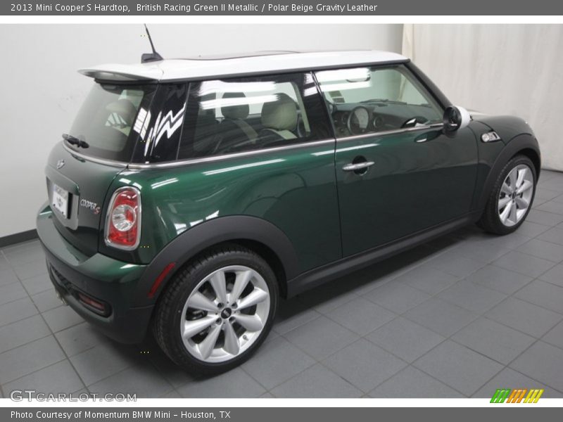 British Racing Green II Metallic / Polar Beige Gravity Leather 2013 Mini Cooper S Hardtop