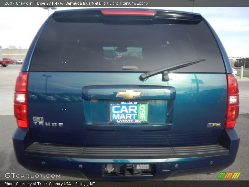 Bermuda Blue Metallic / Light Titanium/Ebony 2007 Chevrolet Tahoe Z71 4x4