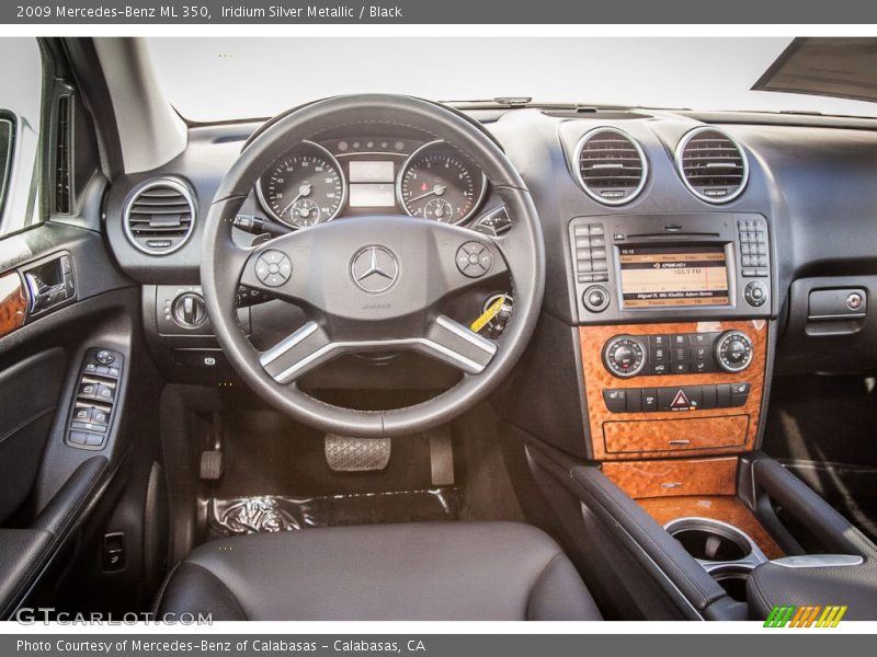 Iridium Silver Metallic / Black 2009 Mercedes-Benz ML 350