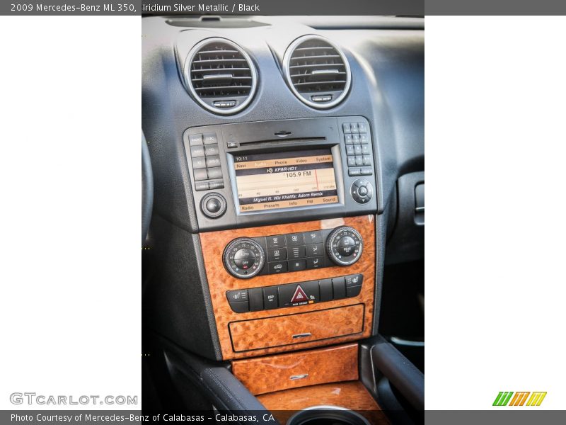 Iridium Silver Metallic / Black 2009 Mercedes-Benz ML 350