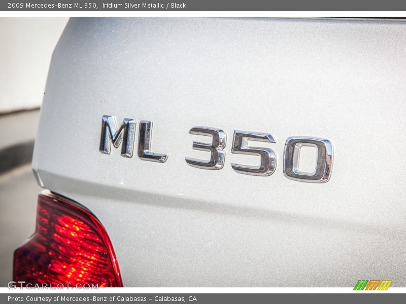 Iridium Silver Metallic / Black 2009 Mercedes-Benz ML 350