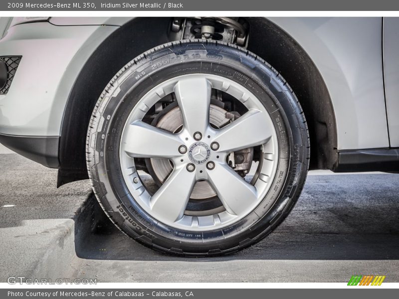 Iridium Silver Metallic / Black 2009 Mercedes-Benz ML 350