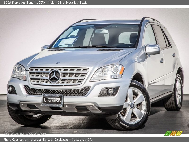 Iridium Silver Metallic / Black 2009 Mercedes-Benz ML 350