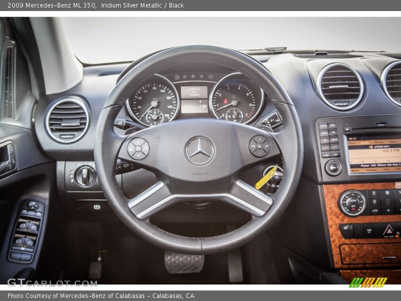 Iridium Silver Metallic / Black 2009 Mercedes-Benz ML 350