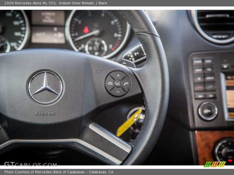 Iridium Silver Metallic / Black 2009 Mercedes-Benz ML 350