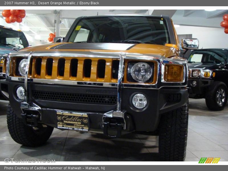 Desert Orange Metallic / Ebony Black 2007 Hummer H3