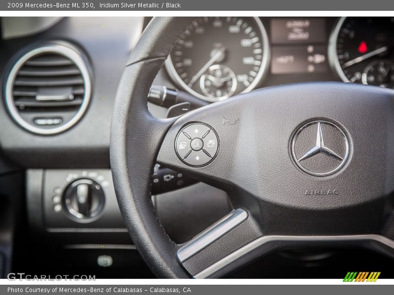Iridium Silver Metallic / Black 2009 Mercedes-Benz ML 350